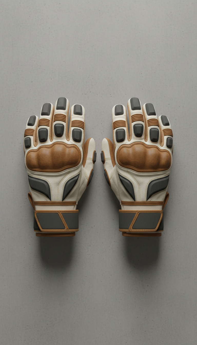 Reinforced training gloves with pyrite embossing